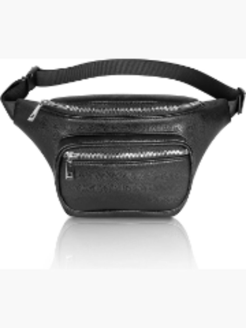 Small PU Leather Fanny Pack, Waterproof Bum Bag Travel Belt Bag